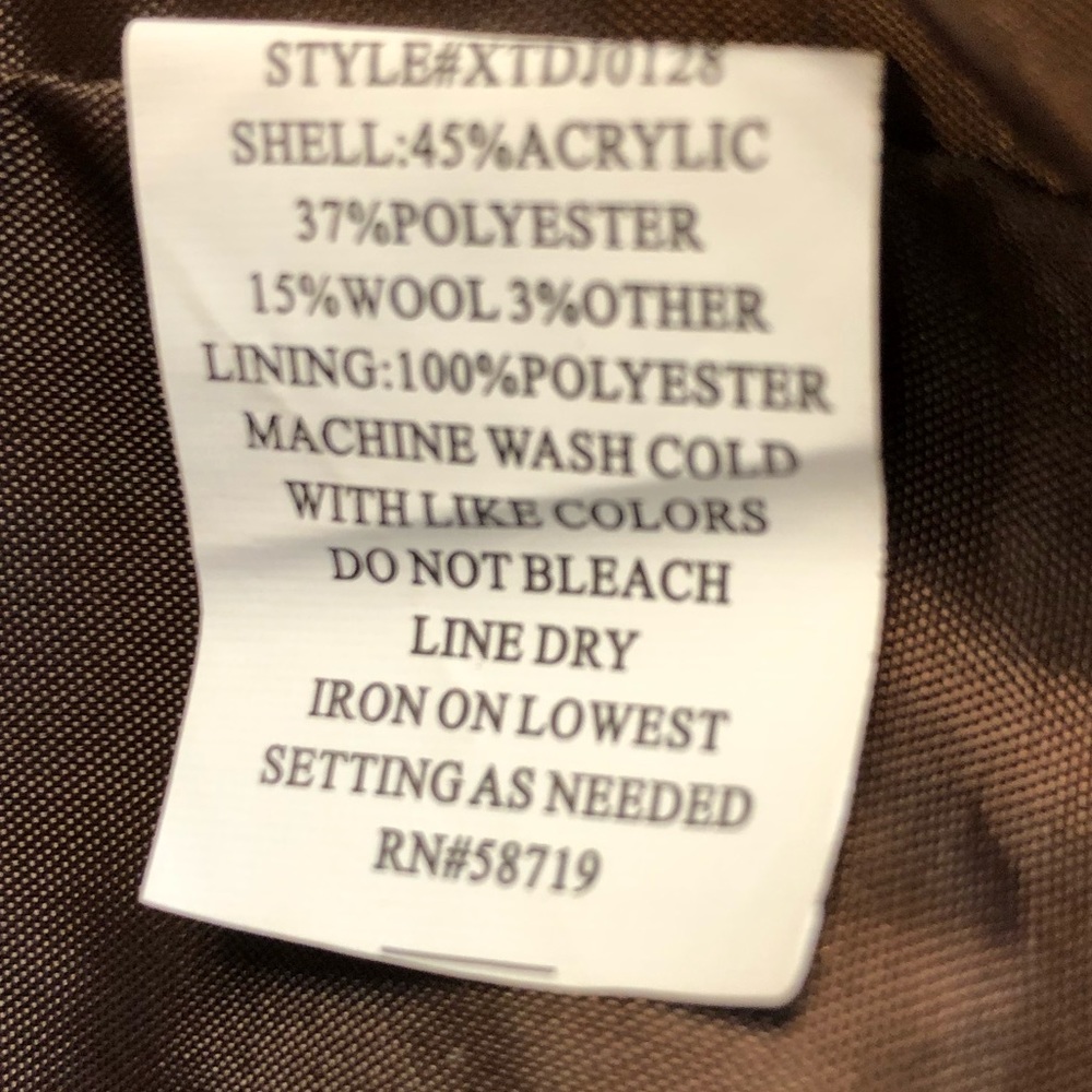 Brown tweed jacket